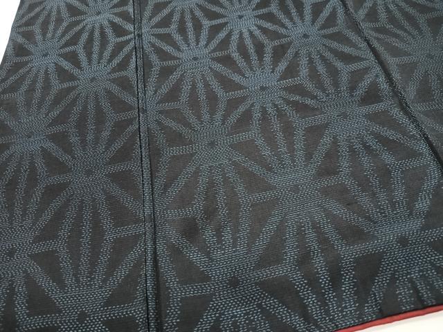 平和屋着物■本場大島紬 麻の葉文様 正絹 逸品 CABH4083xe