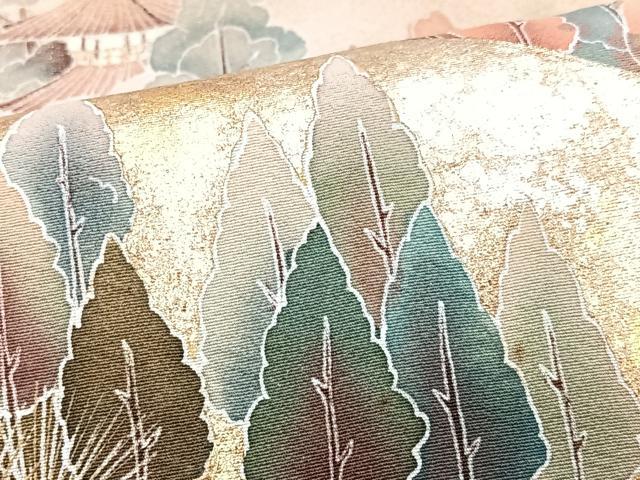 平和屋着物■豪華黒留袖 作家物 遠山風景文 暈し染め 金彩 正絹 逸品 CABH4120xe
