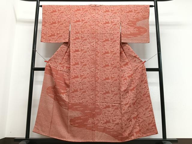 平和屋着物■訪問着 流水枝梅文 正絹 逸品 CABH4125xe