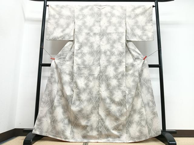 平和屋着物■上質な紬 霞文 正絹 逸品 CABH4129xe