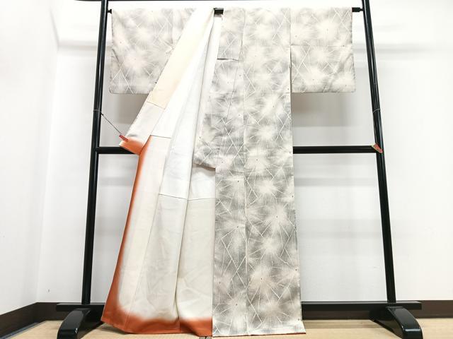 平和屋着物■上質な紬 霞文 正絹 逸品 CABH4129xe