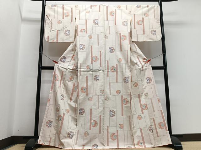 平和屋着物■上質な紬 毬文 正絹 逸品 CABH4134xe
