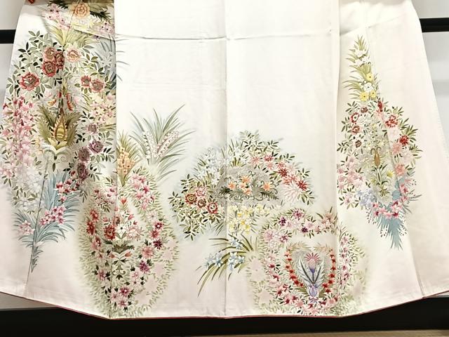 平和屋着物■訪問着 草花文 金彩 正絹 逸品 CABH4220xe