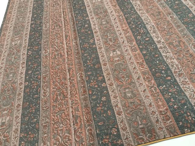 平和屋着物■上質な小紋 更紗花間道 正絹 逸品 CABH4224xe