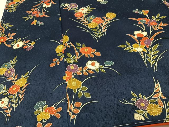 平和屋着物■上質な小紋 草花文 正絹 逸品 未使用 CABH4230xe