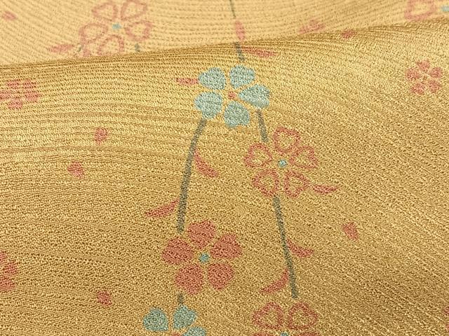 平和屋着物■上質な小紋 枝垂れ桜文 正絹 逸品 CABH4234xe