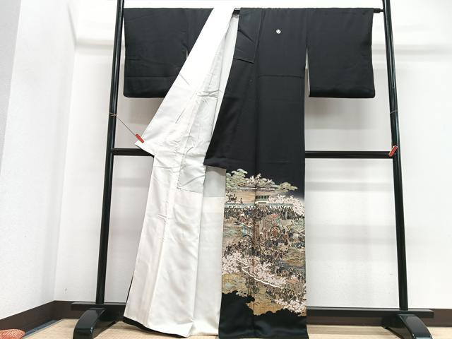 平和屋着物■豪華黒留袖 作家物 葵祭 暈し染め 金彩 正絹 逸品 CABH4238xe
