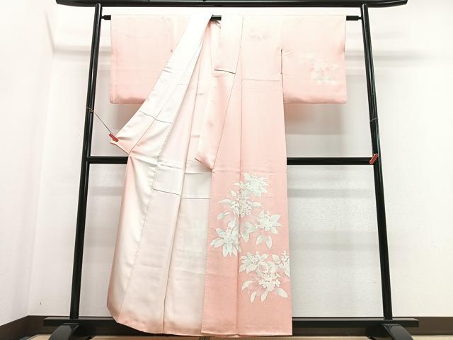平和屋着物■訪問着 草花文 暈し染め 正絹 逸品 CABH4251xe