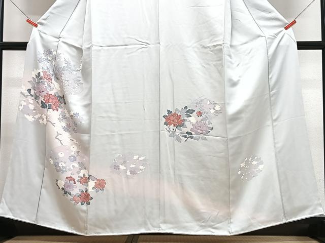 平和屋着物■訪問着 枝花文 正絹 逸品 CABH4254xe
