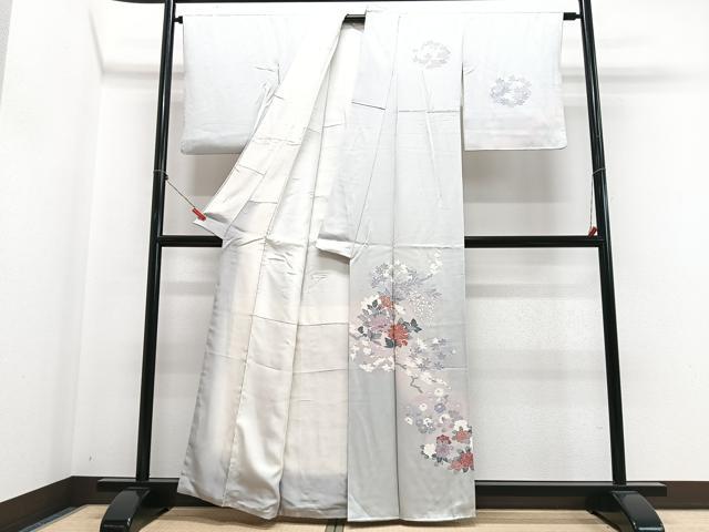 平和屋着物■訪問着 枝花文 正絹 逸品 CABH4254xe
