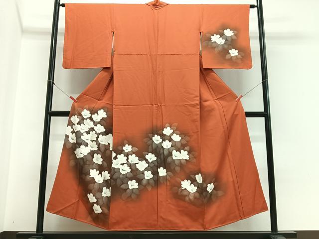 平和屋着物■訪問着 草花文 暈し染め 正絹 逸品 CABH4255xe