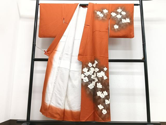 平和屋着物■訪問着 草花文 暈し染め 正絹 逸品 CABH4255xe