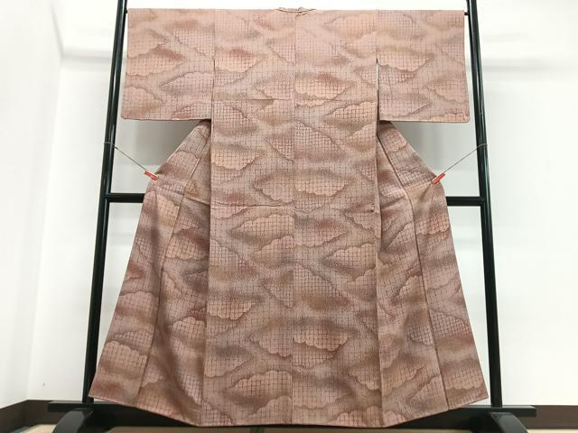 平和屋着物■上質な小紋 雲取り文 正絹 逸品 CABH4256xe