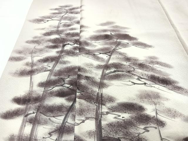平和屋着物■訪問着 手描き 枝松文 暈し染め 正絹 逸品 CABH4267xe