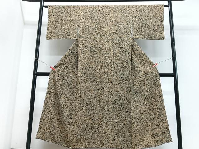 平和屋着物■上質な小紋 陶器花唐草文 正絹 逸品 CABH4268xe
