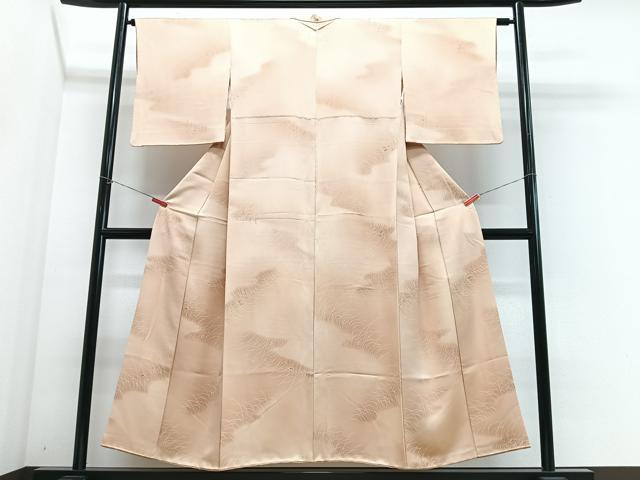 平和屋着物■上質な小紋 芝草文 暈し染め 正絹 逸品 CABH4270xe