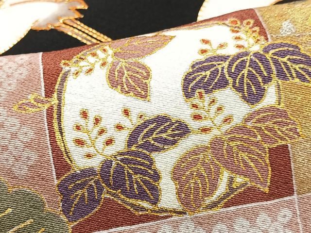 平和屋着物■豪華黒留袖 飛鶴浜松文 金彩 正絹 逸品 CABH4272xe