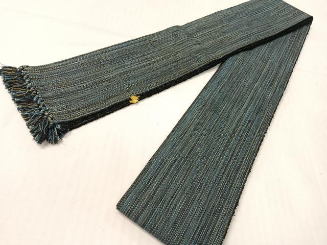 平和屋着物●男性 本場筑前博多織 角帯 雨縞 正絹 逸品 CABH4405vp