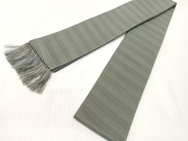 平和屋着物●男性 本場筑前博多織 角帯 斜線文 正絹 逸品 CABH4406vp
