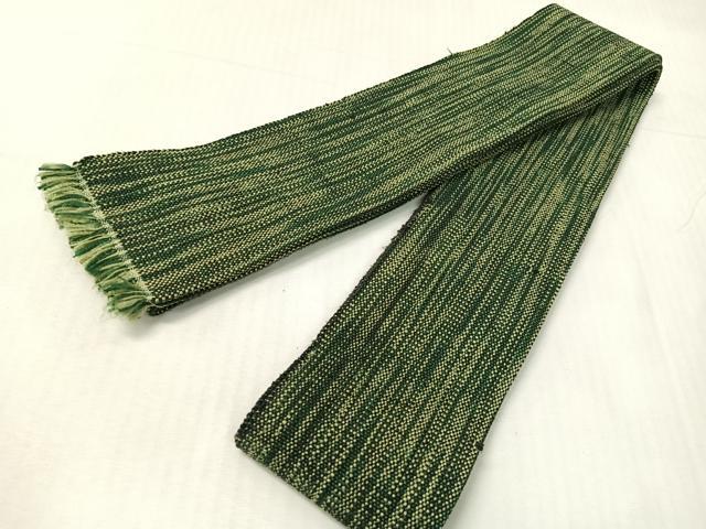 平和屋着物●男性 角帯 紬地 霞文 正絹 逸品 CABH4416vp