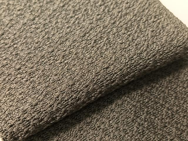 平和屋着物●男性 本場筑前博多織 角帯 吉祥文様 煤色 正絹 逸品 CABH4420vp