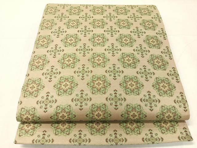 平和屋着物●両面 六通柄袋帯 宝相華 正絹 逸品 CABH4456vp