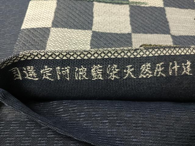 平和屋着物▽阿波藍無形文化財認定技術保持者 外山良治 阿波藍染天然灰汁建 全通柄袋帯 スリーシーズン 春夏秋 正絹 逸品 未使用CABH4463vp