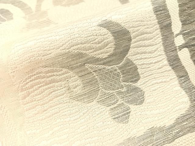 平和屋着物●本場筑前博多織 八寸名古屋帯 更紗吉祥文 正絹 逸品 CABH4497vp