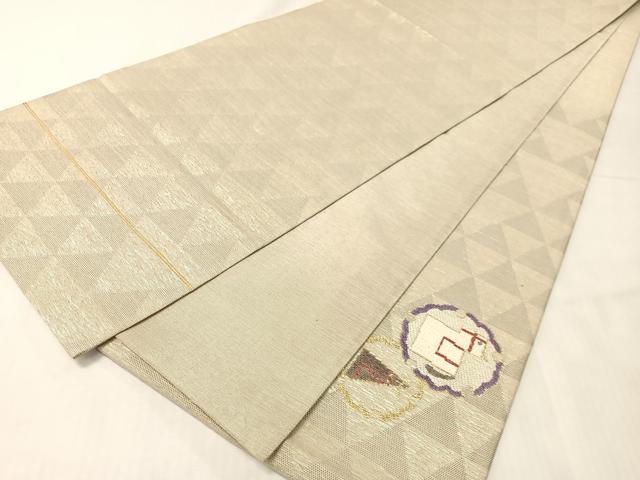 平和屋着物●太鼓柄袋帯 モール 十二単 干支 金銀糸 正絹 逸品 CABH4499vp
