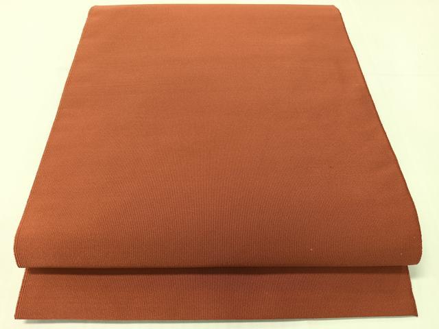 平和屋着物●爪掻き本綴れ 八寸名古屋帯 紅鳶色 正絹 逸品 CABH4502vp