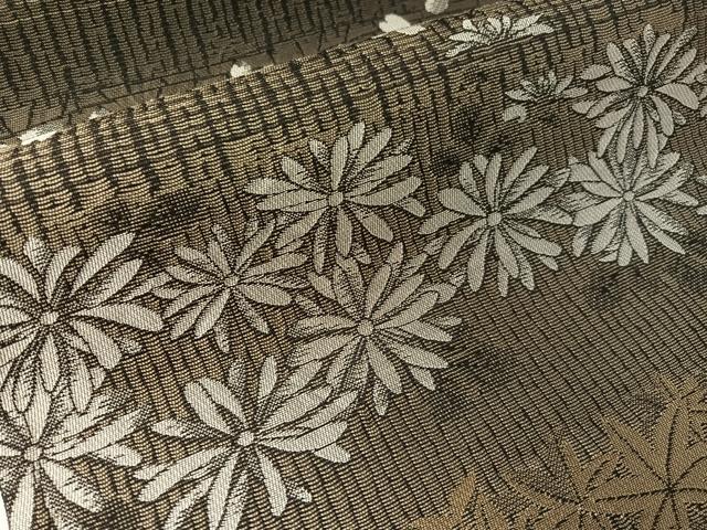 平和屋着物▽両面 六通柄袋帯 スリーシーズン 春夏秋 横段花文 やまと誂製 正絹 逸品 CABH4507vp