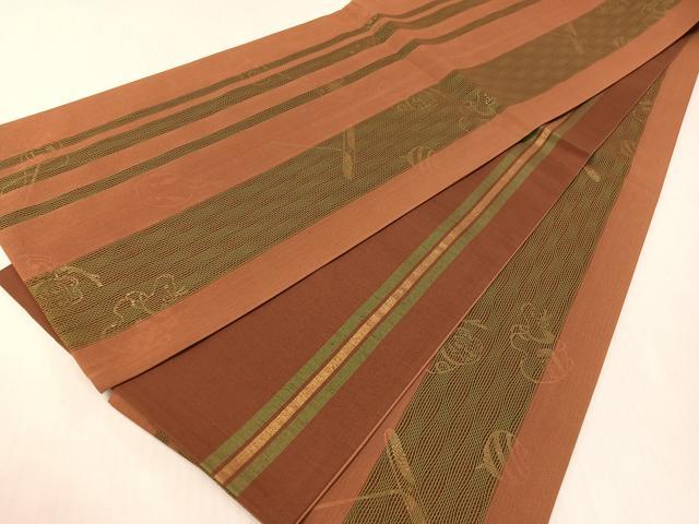 平和屋着物▽両面 全通柄袋帯 スリーシーズン 春夏秋 玩具文 金彩 正絹 逸品 CABH4514vp