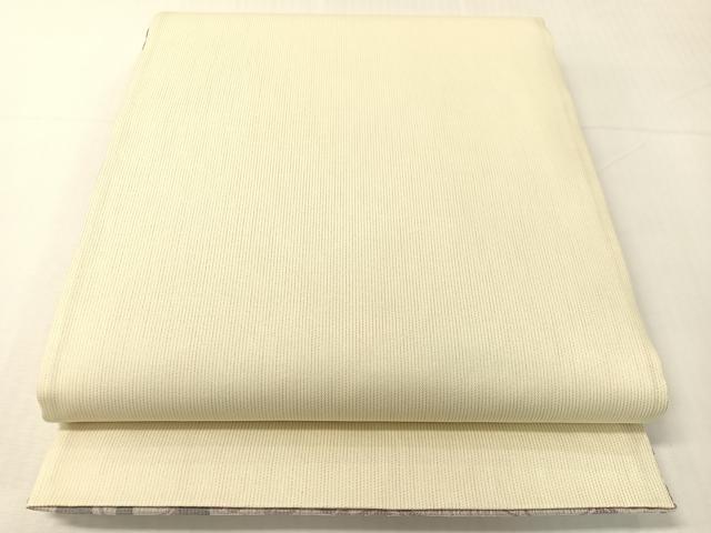 平和屋着物▽両面 六通柄袋帯 スリーシーズン 春夏秋 櫛織 更紗唐草間道 正絹 逸品 未使用 CABH4523vp