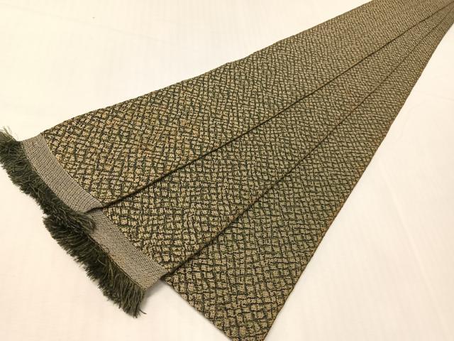 平和屋着物●男性 角帯 網目文様 正絹 逸品 CABH4567vp