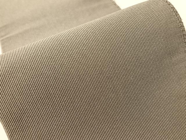 平和屋着物●男性 爪搔き本綴れ 角帯 紫鼠色 正絹 逸品 CABH4569vp