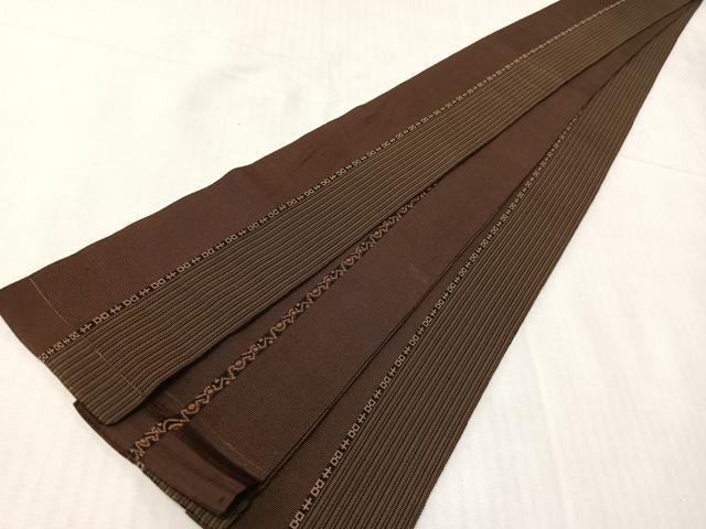 平和屋着物●男性 本場筑前博多織 角帯 吉祥間道 正絹 逸品 CABH4574vp