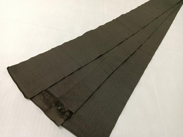 平和屋着物●男性 本場筑前博多織 角帯 吉祥間道 憲法黒茶色 単衣帯 正絹 逸品 CABH4577vp