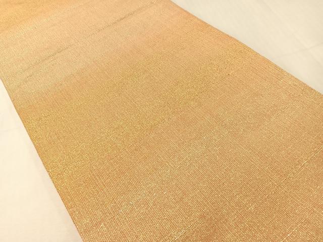 平和屋着物●桝屋高尾 ねん金綴錦 全通柄袋帯 段霞文 金糸 正絹 逸品 CABH4621vp