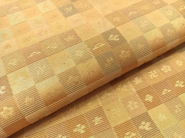 平和屋着物●西陣 川島織物 六通柄京袋帯 市松吉祥文 金糸 CABH4695vp