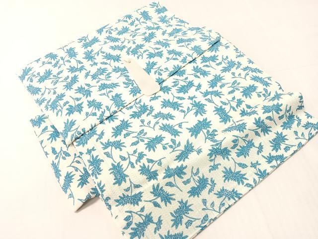 平和屋着物●つけ帯 型染め 菊尽くし 正絹 逸品 CABH4716vp