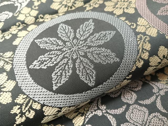 平和屋着物●六通柄袋帯 吉祥花丸文 正絹 逸品 未使用 CABH4730vp