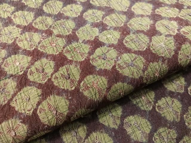 平和屋着物●全通柄 九寸名古屋帯 総絞り 正絹 逸品 CABH4742vp