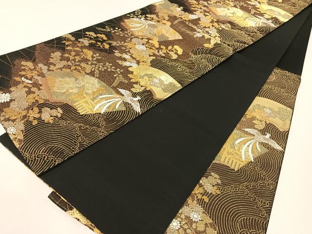 平和屋着物●六通柄袋帯 粋翔錦 金銀糸 正絹 逸品 未使用 CABH4762vp