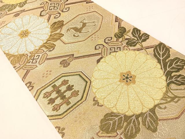 平和屋着物●六通柄袋帯 美人画譜 金銀糸 正絹 逸品 CABH4782vp
