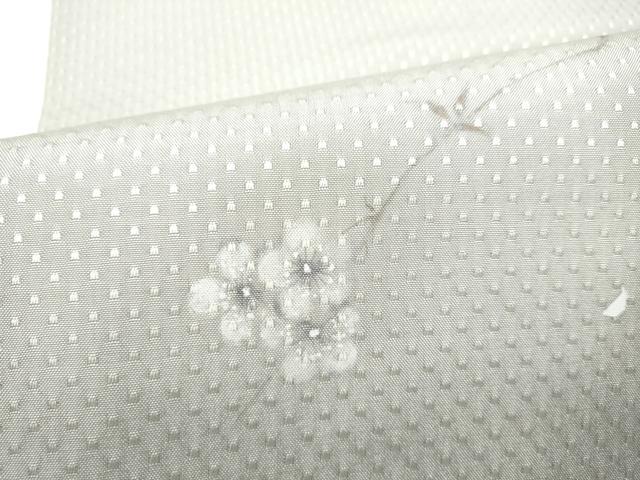平和屋着物●九寸名古屋帯 手描き 枝垂れ桜文 正絹 逸品 CABH4808hy