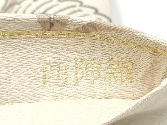 平和屋着物●西陣 六通柄袋帯 更紗花文 金糸 正絹 逸品 CABH4885hy