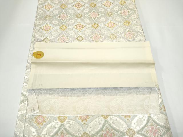 平和屋着物●西陣 大光織物 六通柄袋帯 七宝花文 金糸 金糸 正絹 逸品 CABH4888hy