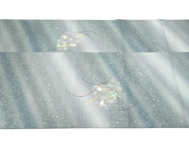 平和屋着物●太鼓柄袋帯 螺鈿箔 簪 櫛 雪輪舞花びら 金銀彩 やまと誂製 正絹 逸品 CABH4907hy