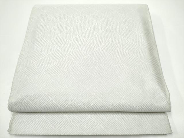 平和屋着物●両面 全通柄袋帯 紹巴織 菱花文 正絹 逸品 CABH4919hy