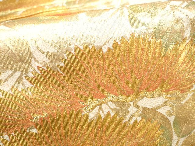 平和屋着物●西陣 織楽浅野 六通柄袋帯 松 正絹 逸品 CABH4921hy